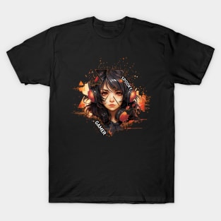 Halloween Gamer Girl T-Shirt